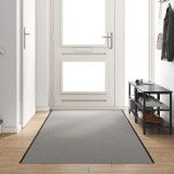 Preș de ușă gri dreptunghiular 120x400 cm, vidaXL