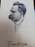 Carte postala Friedrich Nietzsche, necirculata, ed.Stengel, litografie, perfecta