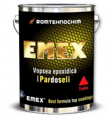 Vopsea Epoxidica pentru Pardoseli si Trafic EMEX, Negru, - Bidon 20 Kg foto