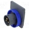 Conector alimentare AC trifazate AMPHENOL IP&amp;S 16A 250V IP67 soclu panel
