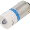 Lampă de control LED albastru 24V