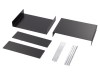 Carcasă aluminiu neagră 350mm x 250mm x 110mm, KRADEX