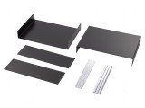 Carcasă aluminiu neagră 350mm x 250mm x 110mm