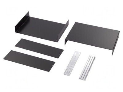 Carcasă aluminiu neagră 350mm x 250mm x 110mm foto