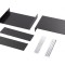 Carcasă aluminiu neagră 350mm x 250mm x 110mm