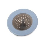 Cumpara ieftin Sita din silicon pentru chiuveta, anti-infundare, rezistenta la temperaturi ridicate, usor de curatat, diametru 11 cm, albastra gri , protectie eficie