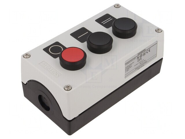 Cutie de Comandă 3 Butoane IP67 Plastic