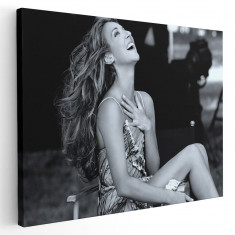 Tablou Celine Dion cantareata 2264 Tablou canvas pe panza CU RAMA 70x100 cm foto