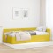 vidaXL Cadru de pat colțar Altele cu headboard Galben 90 x 190 cm 42016077