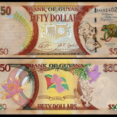 Guyana 2016 - 50 dollars, necirculata
