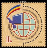 ROMANIA 2023, ZIUA PASAPORTULUI ROMANESC, serie neuzata, MNH, 2408