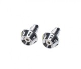 Set 2 Capete Ghidon Moto Eloxate Argintii MX_NEW AW56941 - Accesorii Ghidon