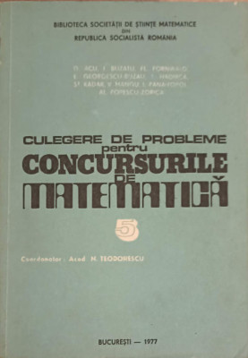 CULEGERE DE PROBLEME PENTRU CONCURSURILE DE MATEMATICA-N. TEODORESCU, D. ACU SI COLAB. foto