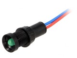 Lampă LED Verde 12V &Oslash;11mm IP40