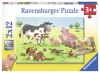 Puzzle Familii Fericite De Animale, 2X12 Piese, Ravensburger