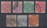 ROMANIA 1890/91LP 45 CIFRA IN PATRU COLTURI FILIGRAN STEMA MICA SERIE STAMPILATA, Stampilat
