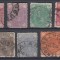 ROMANIA 1890/91LP 45 CIFRA IN PATRU COLTURI FILIGRAN STEMA MICA SERIE STAMPILATA