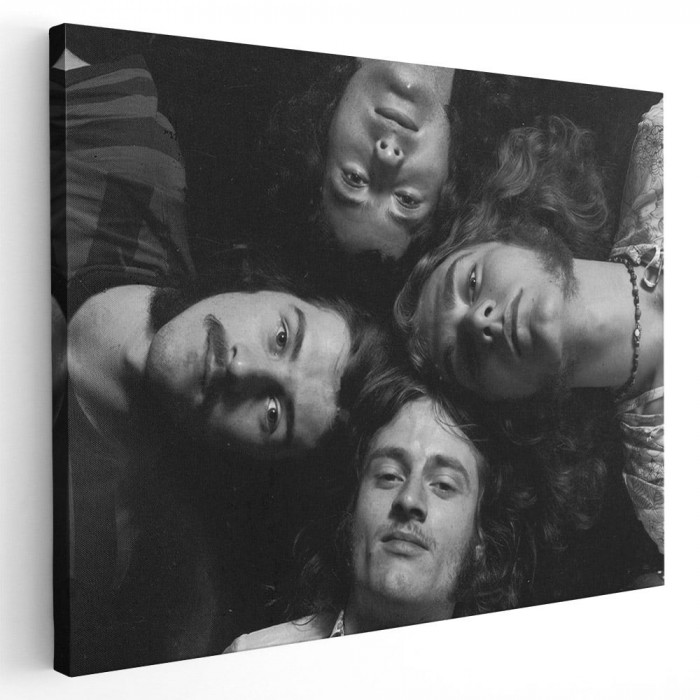 Tablou afis Led Zeppelin trupa rock 2309 Tablou canvas pe panza CU RAMA 20x30 cm