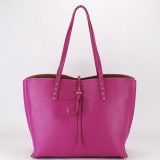 Geanta mare fucsia din piele naturala 1740 M8