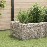 vidaXL Strat &icirc;nălțat gabion, 360 x 90 x 50 cm, oțel 142555
