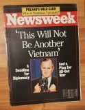Revista Newsweek din 10 decembrie 1990: This Will Not Be Another Vietnam