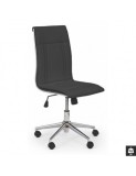 Scaun de birou HM Porto, Ergonomic, Piele ecologica, Cadru metalic, Inaltime reglabila, 90 kg, Negru