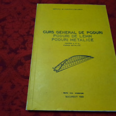 CURS GENERAL DE PODURI PODURI DE LEMN/PODURI METALICE RF22/2