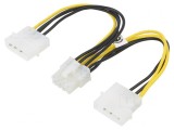 Cablu Alimentare Molex x2 la PCIe 8pin 0,15m