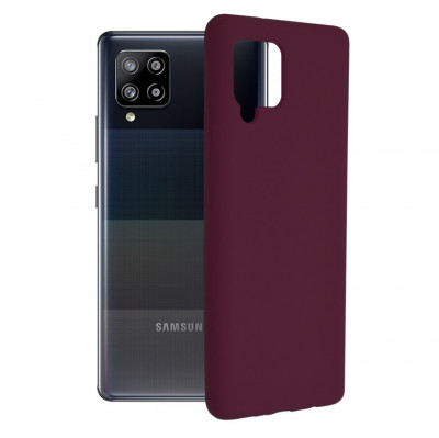 Husa pentru Samsung Galaxy A42 5G, Techsuit Soft Edge Silicone, Plum Violet foto