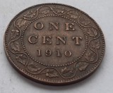 99. Moneda Canada 1 cent 1910, America de Nord