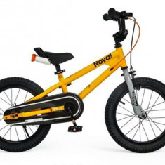 Bicicleta copii Royal Baby Freestyle 7.0 NF, roti 16inch, cadru otel (Galben)
