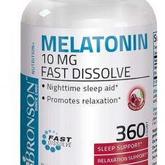 Melatonina 10mg Cherry Flavour, 100 tablete, Bronson Laboratories
