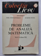 Probleme analiza matematica vol. I (clasa XI) - Petrica, Constantinescu, Petre foto