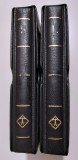 2 mape Leuchtturm Optima cu etui, second hand, culoarea negre