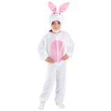 Costum iepuras alb KidMania&reg; pentru copii 130-143 cm 7-9 ani