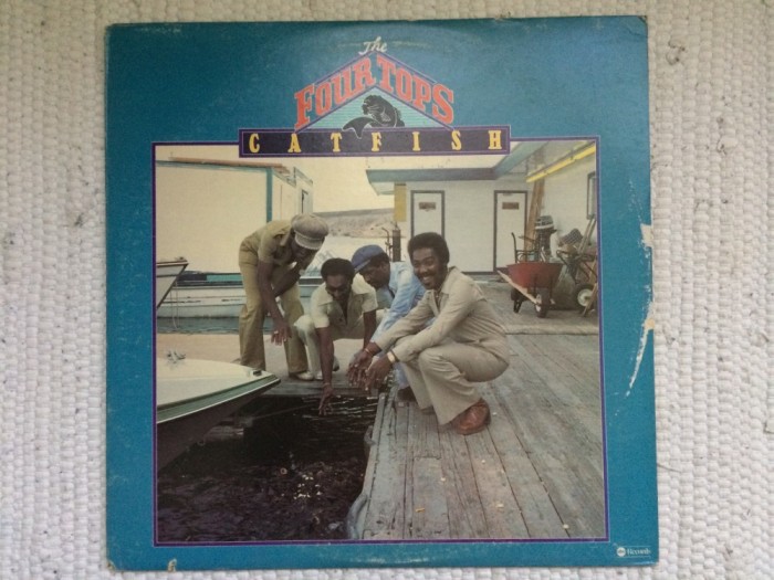 the four tops catfish 1976 album disc vinyl lp muzica funk disco pop soul ABC Records made in USA VG+