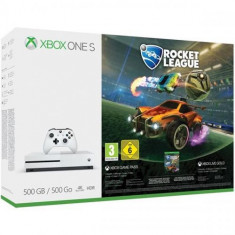 Consola MICROSOFT Xbox One S 500 GB SH (Second Hand), alb + Joc Rocket League foto