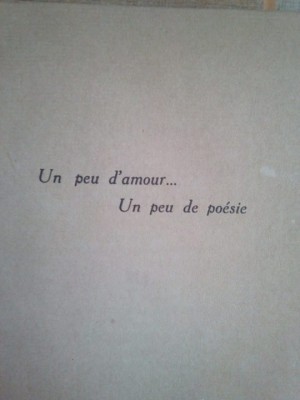 Fouad Aboukhater - Un peu d&amp;#039;amour... Un peu de poesie (Editia: 1921) foto