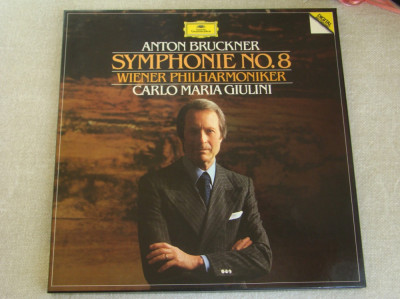 BRUCKNER - Simfonia Nr. 8 Carlo Maria Giulini - Vinil 2 LP Deutsche Grammophon foto