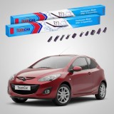 Cumpara ieftin Ștergătoare Mazda 2 DE Facelift 2010-2014 | Set Față Flat Premium &ndash; TeamCar&reg;