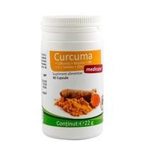 Curcuma + Caltunas + Busuioc + B6 + C + Seleniu + Zinc 40cps Medicura Cod: MC335 foto