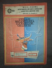 Catalog, broșură publicitara, pliant 31/21 cm, perioada comunista I.M.A.I.A ARAD