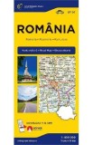 Romania. Harta rutiera