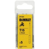 DeWalt DT7291 - Set capete de insurubare profil TX15 5 bucati
