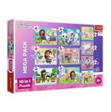 Cumpara ieftin Puzzle Trefl 10 in 1 Gabbys Dollhouse - Universul lui Gabby, 329 piese