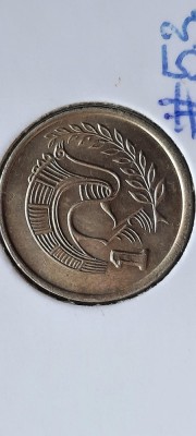 CIPRU 1 CENT 1990 PASARE AUNC foto