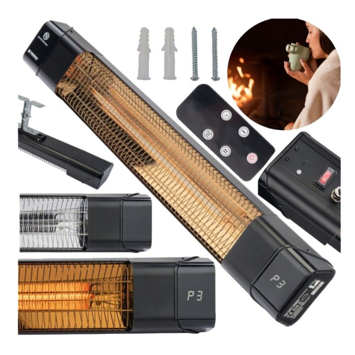 Incalzitor radiant electric, 2000 W, Powermat