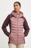 Columbia geaca sport Powder Lite Hybrid culoarea roz, 2089411