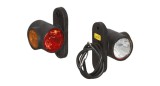 Lampa gabarit Universal, 12/24V, 64x100mm, rosu-alb-galben, omologare ECE, cu LED, , Stanga, Dreapta