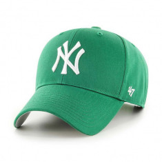 47brand sapca MLB New York Yankees culoarea verde, cu imprimeu